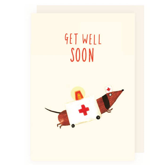 Map Get Well Soon Dachshund