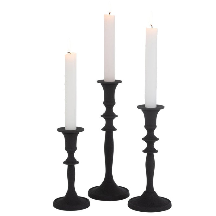 Holder di candele J-Line Classic Alluminium Black