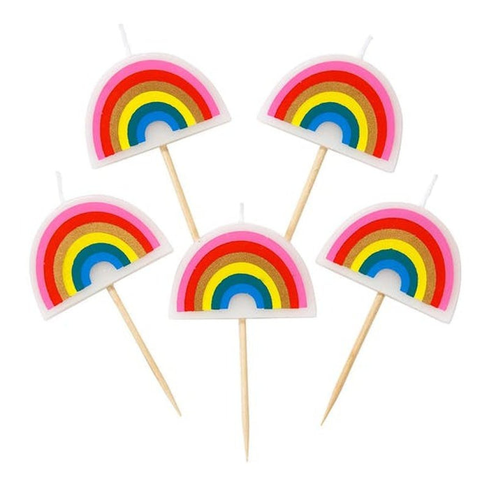 Regenboog Kaarsen | Set van 5 Krossproducts | De online winkel voor hebbedingetjes