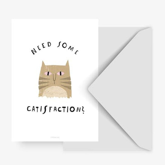 Kaart Need Some Catisfaction? | Zonder Enveloppe Krossproducts | De online winkel voor hebbedingetjes