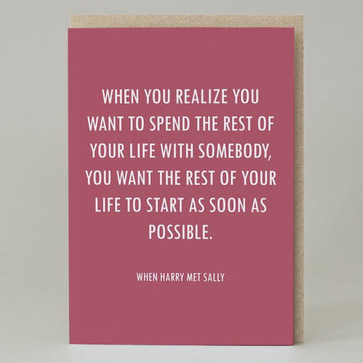 Kaart When Harry Met Sally Quote Krossproducts | De online winkel voor hebbedingetjes