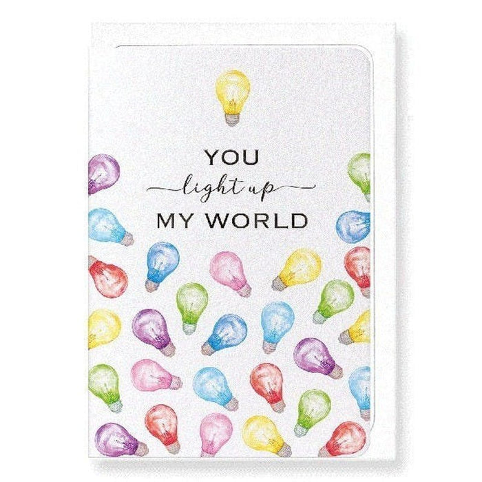 Kaart You Light Up My World Krossproducts | De online winkel voor hebbedingetjes