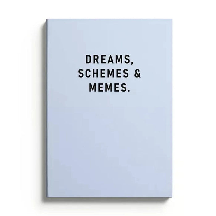 A5 notebook Dreams, Schemes & Memes