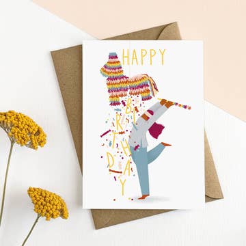 Carte Joyeux anniversaire Pinata