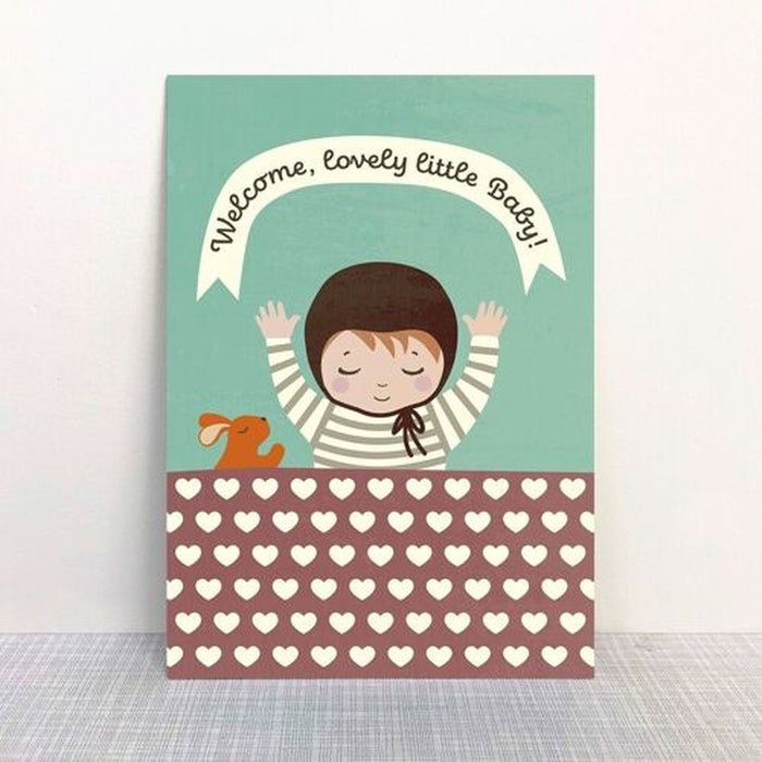 Kaart Welcome, Lovely Little Baby! | Met Envelop