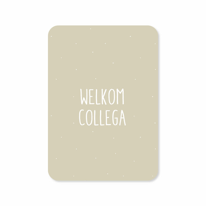 Card welcome colleague