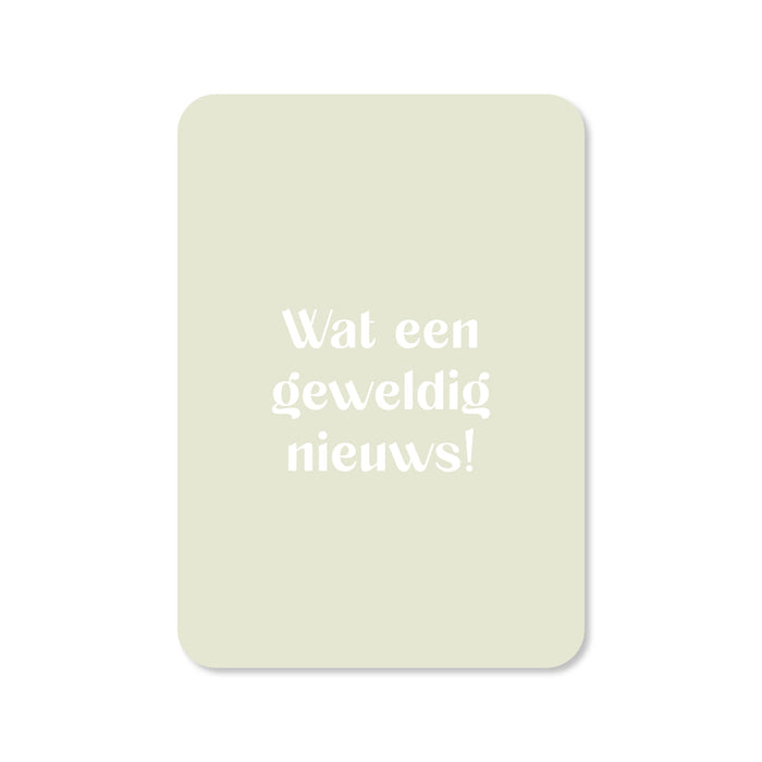 Kaart Wat Een Geweldig Nieuws