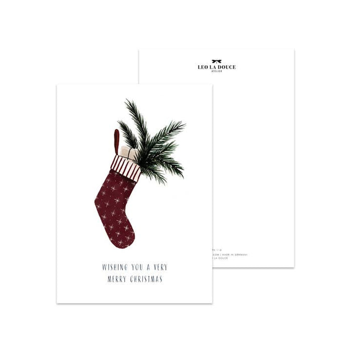 Kaart Christmas Sock