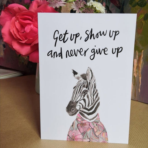 Kaart Get Up | Zebra Krossproducts | De online winkel voor hebbedingetjes