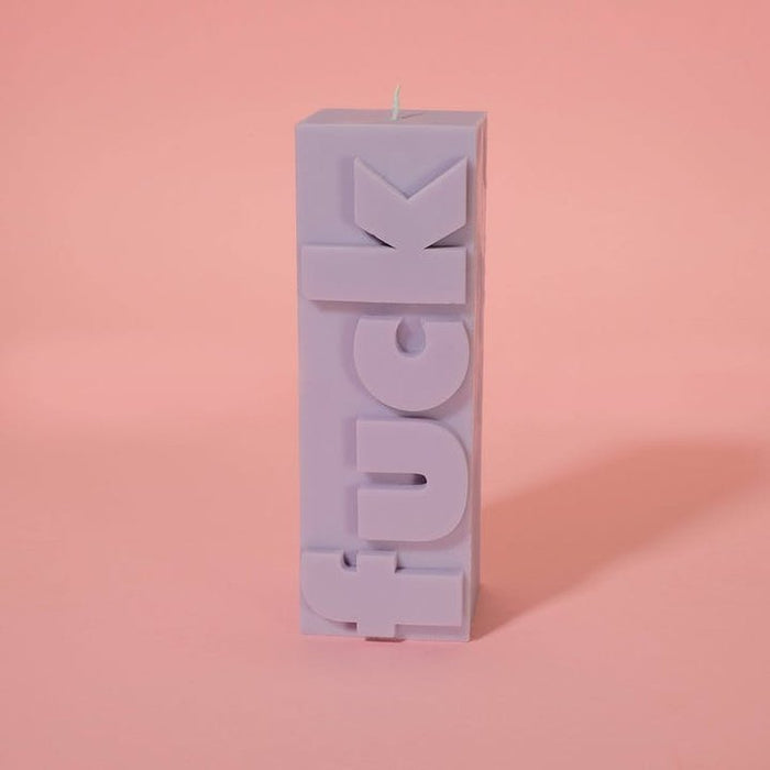 Slogan Block Pillar Candle | Diverse Varianten Krossproducts | De online winkel voor hebbedingetjes