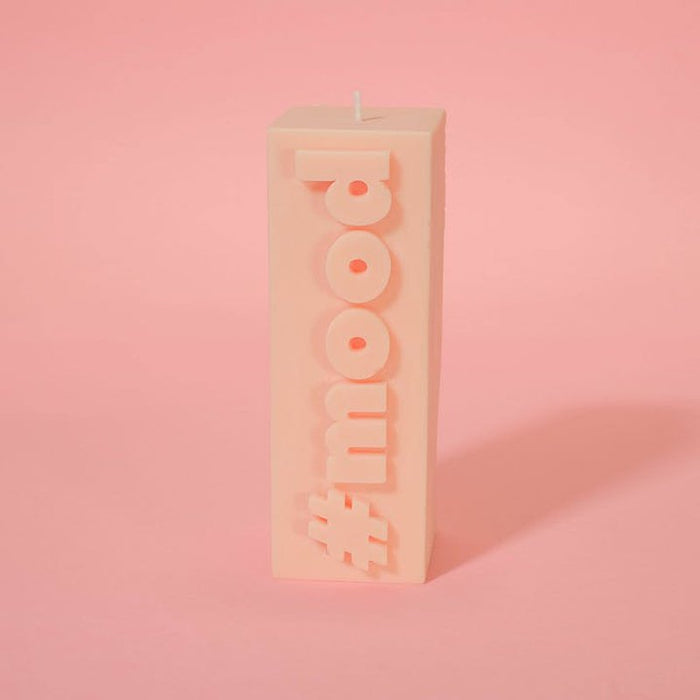 Slogan Block Pillar Candle | Diverse Varianten Krossproducts | De online winkel voor hebbedingetjes