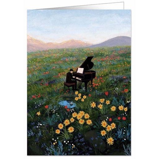 Kaart Piano in a Flower Field Krossproducts | De online winkel voor hebbedingetjes