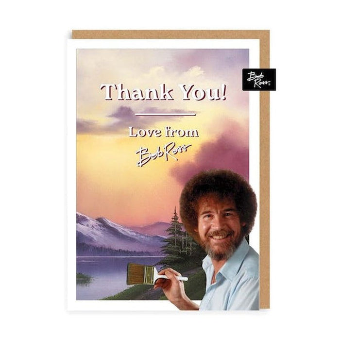 Kaart Thank You! - Love From Bob Ross Krossproducts | De online winkel voor hebbedingetjes