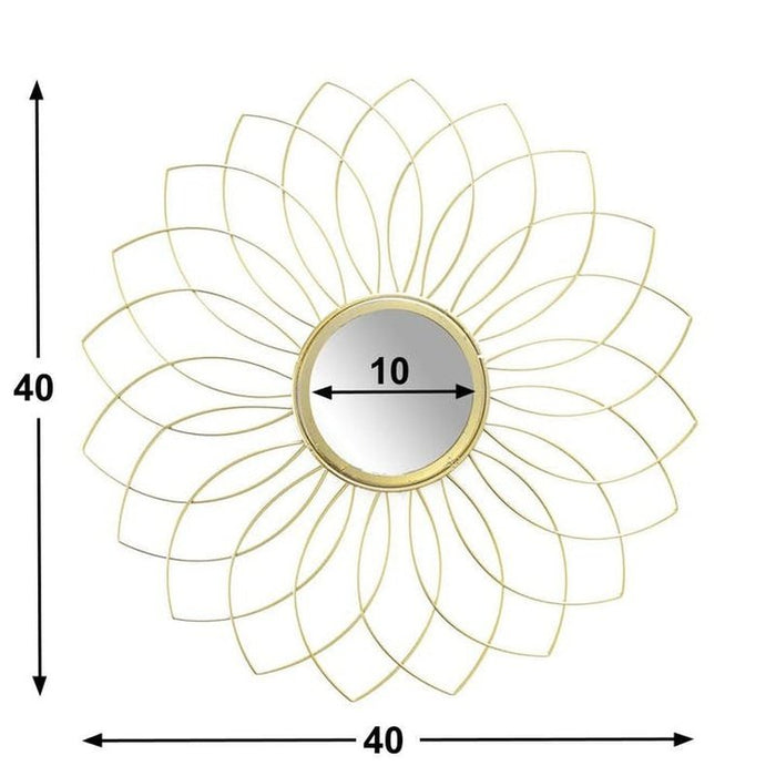 Spiegel Flor Metaal Goudkleurig Krossproducts | De online winkel voor hebbedingetjes