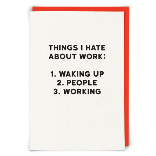 Kaart Things I Hate About Work Krossproducts | De online winkel voor hebbedingetjes