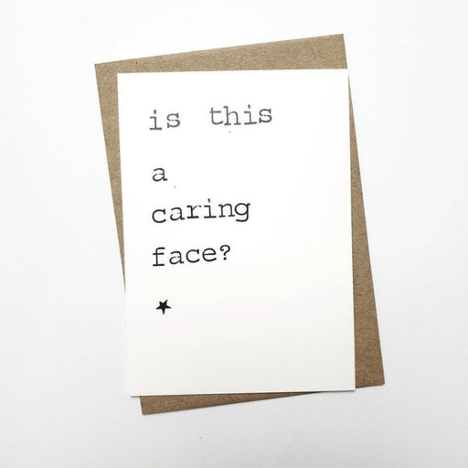 Kaart Is This a Caring Face? Krossproducts | De online winkel voor hebbedingetjes