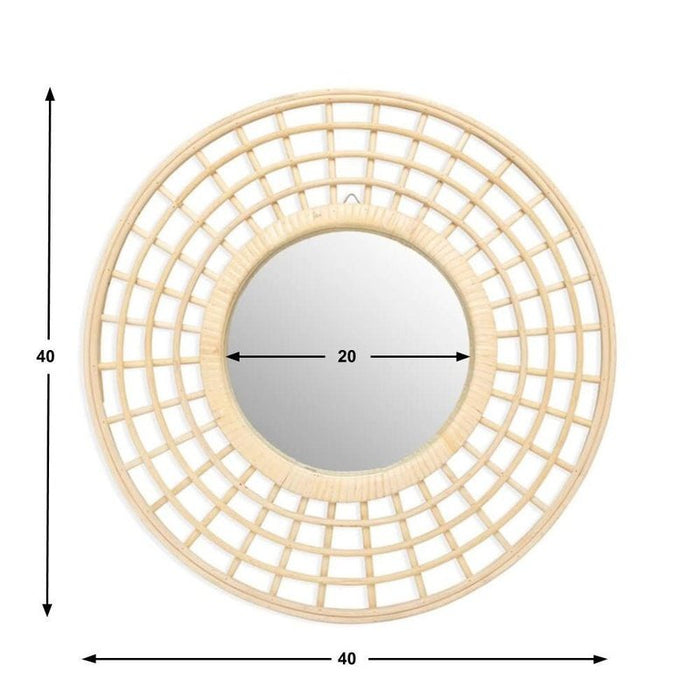 Spiegel Paros Rond Natural 40x40x2 Krossproducts | De online winkel voor hebbedingetjes