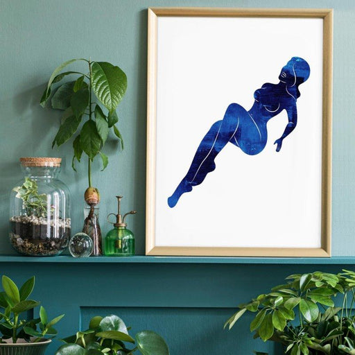 Blue Painted Lady Reclining Print | 30x40 Krossproducts | De online winkel voor hebbedingetjes