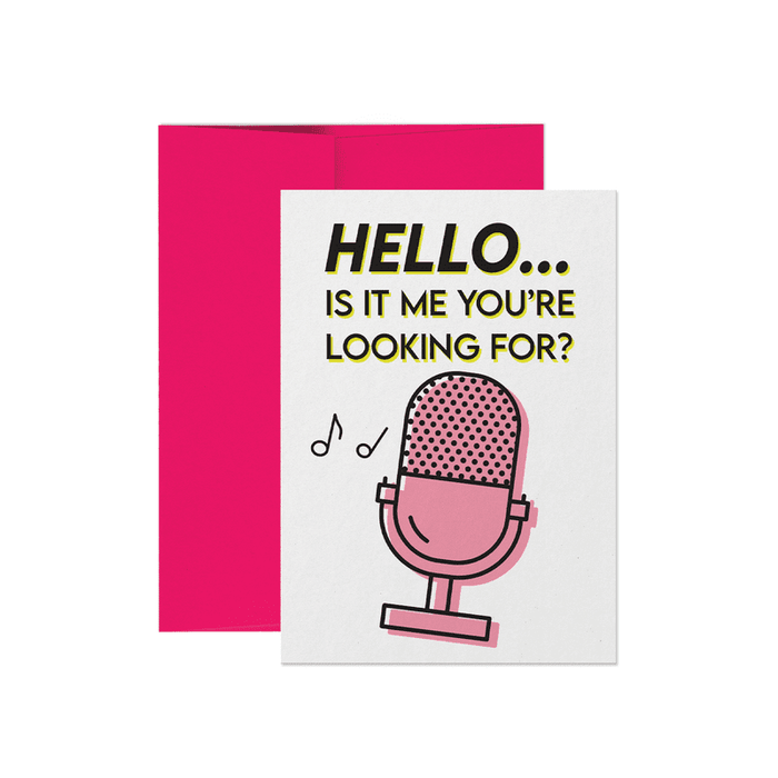 Kaart Hello...Is It Me You're Looking For? Krossproducts | De online winkel voor hebbedingetjes