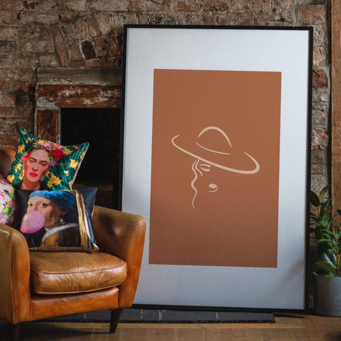 Dame met hoed Print | 30x40 Krossproducts | De online winkel voor hebbedingetjes