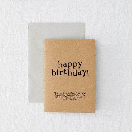 Kaart Happy Birthday...gluten free Krossproducts | De online winkel voor hebbedingetjes