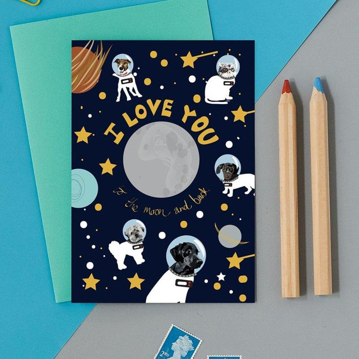 Kaart I Love You To The Moon and Back | Dieren Krossproducts | De online winkel voor hebbedingetjes