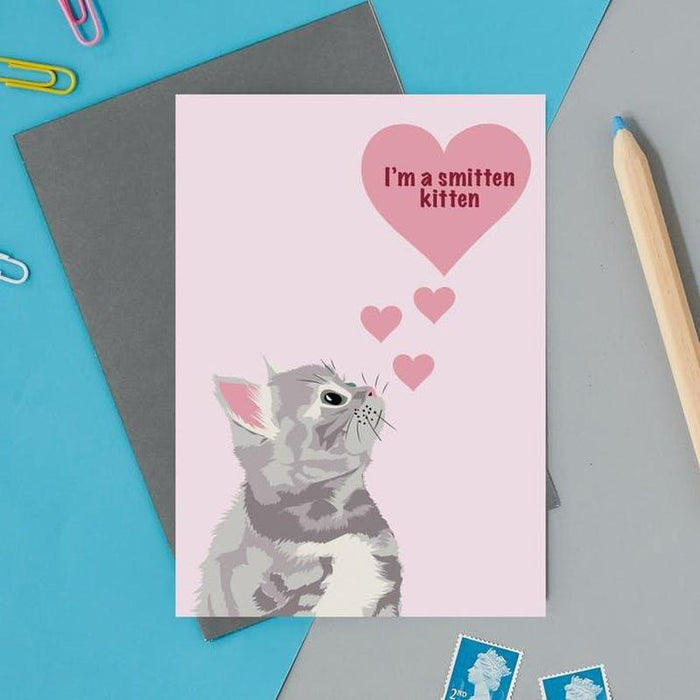 Kaart I'm a Smitten Kitten Krossproducts | De online winkel voor hebbedingetjes