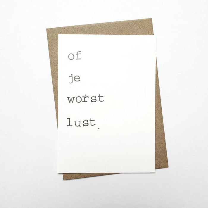 Kaart Of je worst lust Krossproducts | De online winkel voor hebbedingetjes