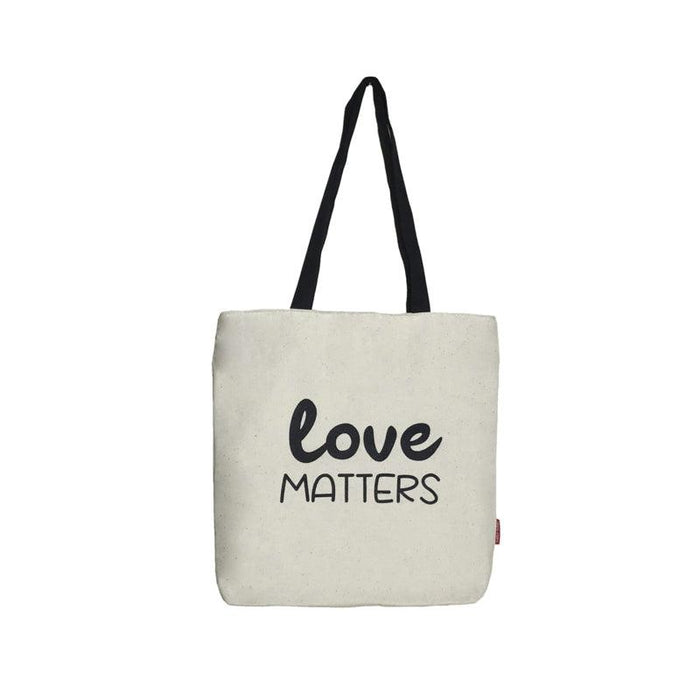 Stevige boodschappentas naturel "Love matters" Krossproducts | De online winkel voor hebbedingetjes