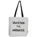 Stevige Boodschappentas Naturel "Question The Answers" Krossproducts | De online winkel voor hebbedingetjes