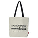 Stevige boodschappentas naturel "Women Move Mountains" Krossproducts | De online winkel voor hebbedingetjes